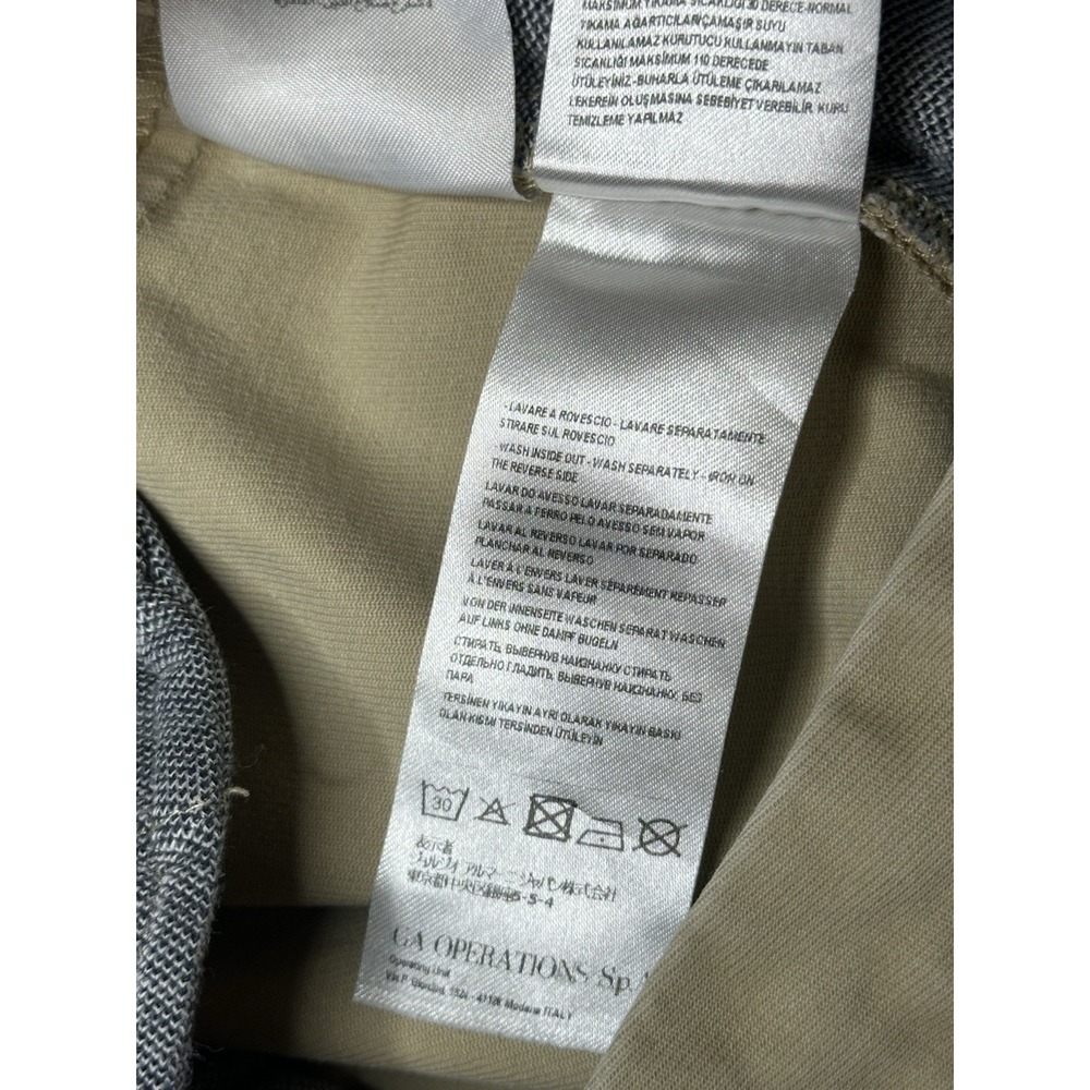 Armani Exchange Chino Trousers Mens 33 Pleated Button Fly Tapered 3YZP02 ZND8Z - Picture 9 of 16